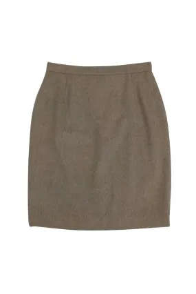 Agnona - Oatmeal Tan Pencil Skirt Sz 4