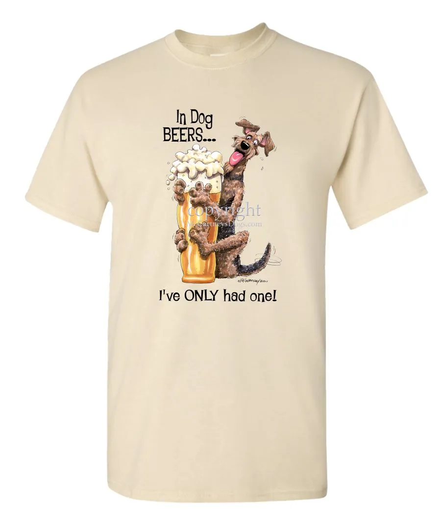 Airedale Terrier - Dog Beers - T-Shirt