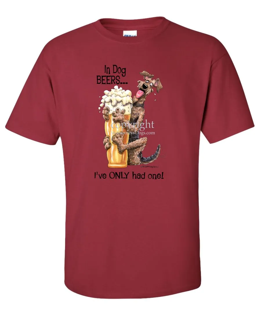 Airedale Terrier - Dog Beers - T-Shirt