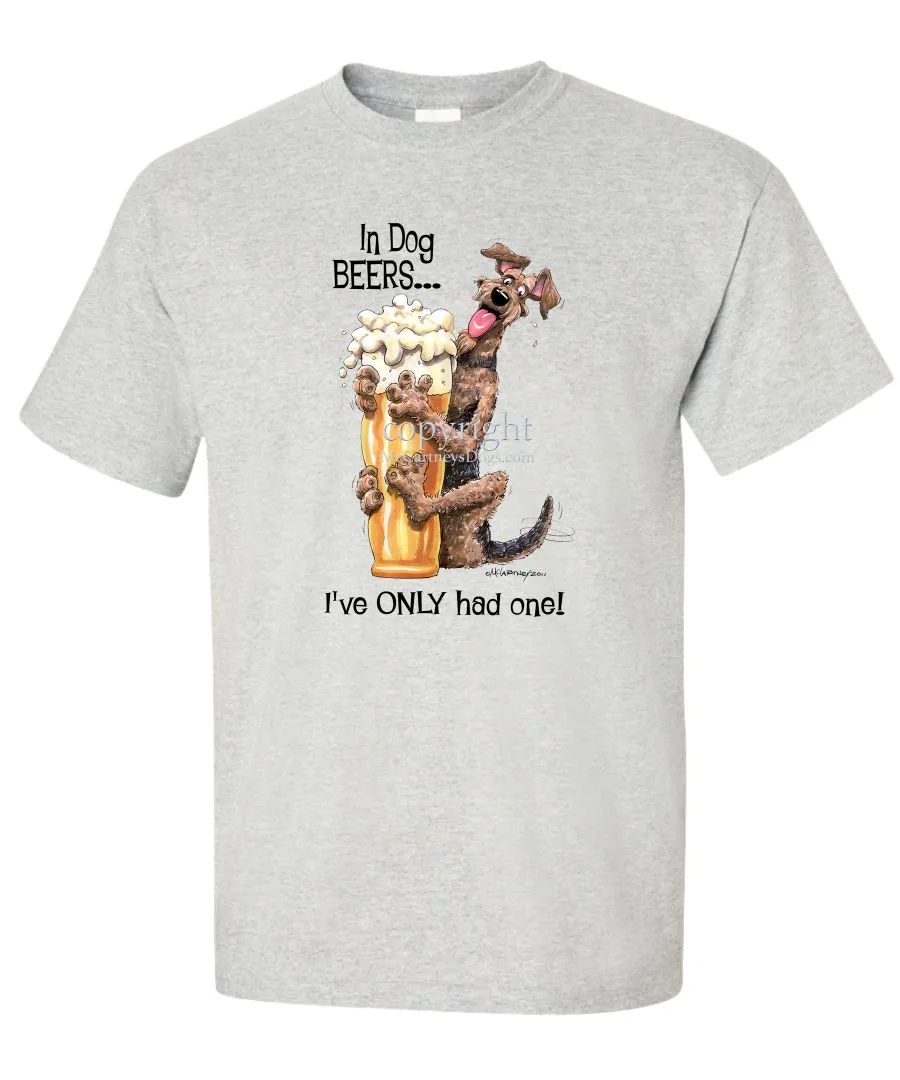 Airedale Terrier - Dog Beers - T-Shirt