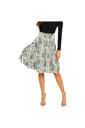 Arabesque Melete Pleated Midi Skirt