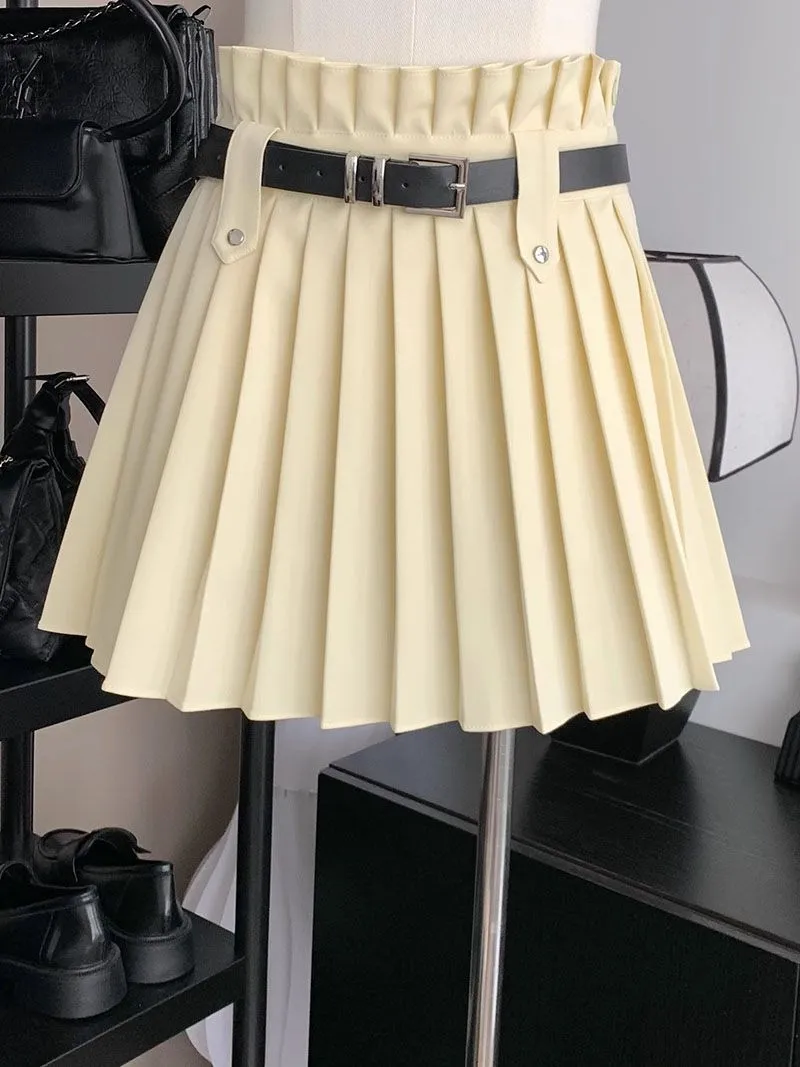 Athletic Sports Tennis Basic Pleated Half-body Golf Skirt