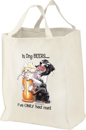 Australian Shepherd  Black Tri - Dog Beers - Tote Bag