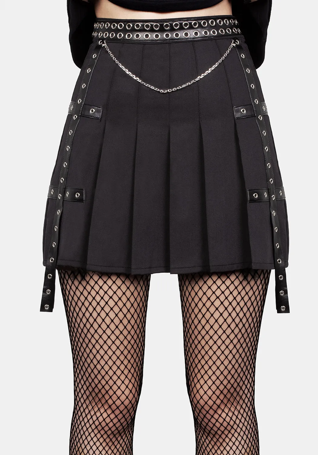 Avenged Pleated Skirt