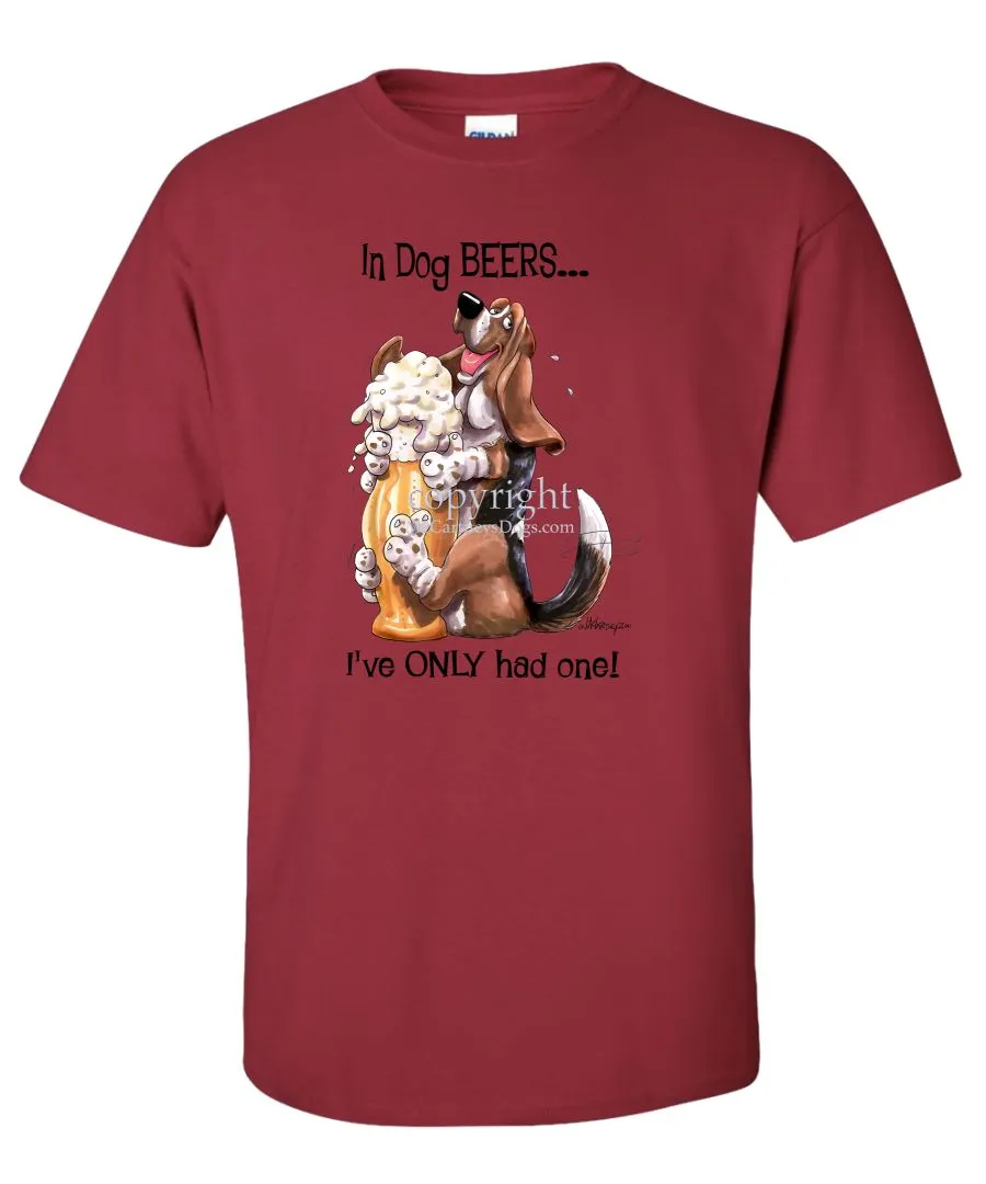 Basset Hound - Dog Beers - T-Shirt