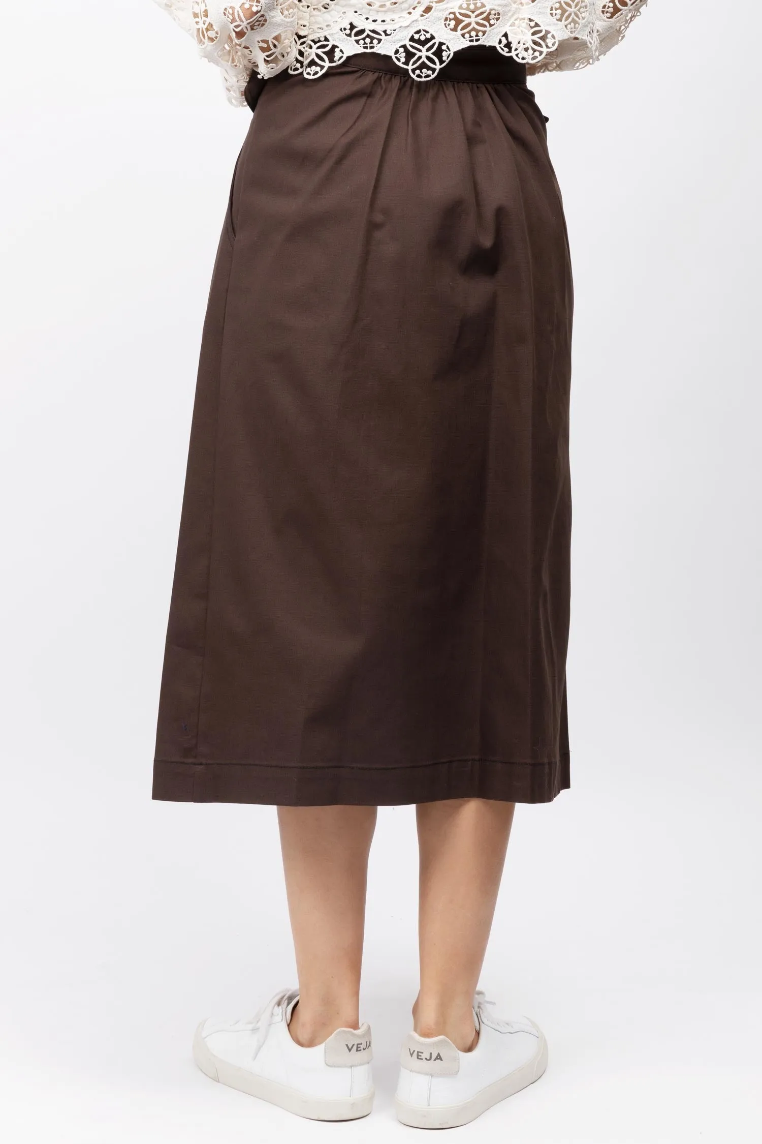 Belted Midi Skirt