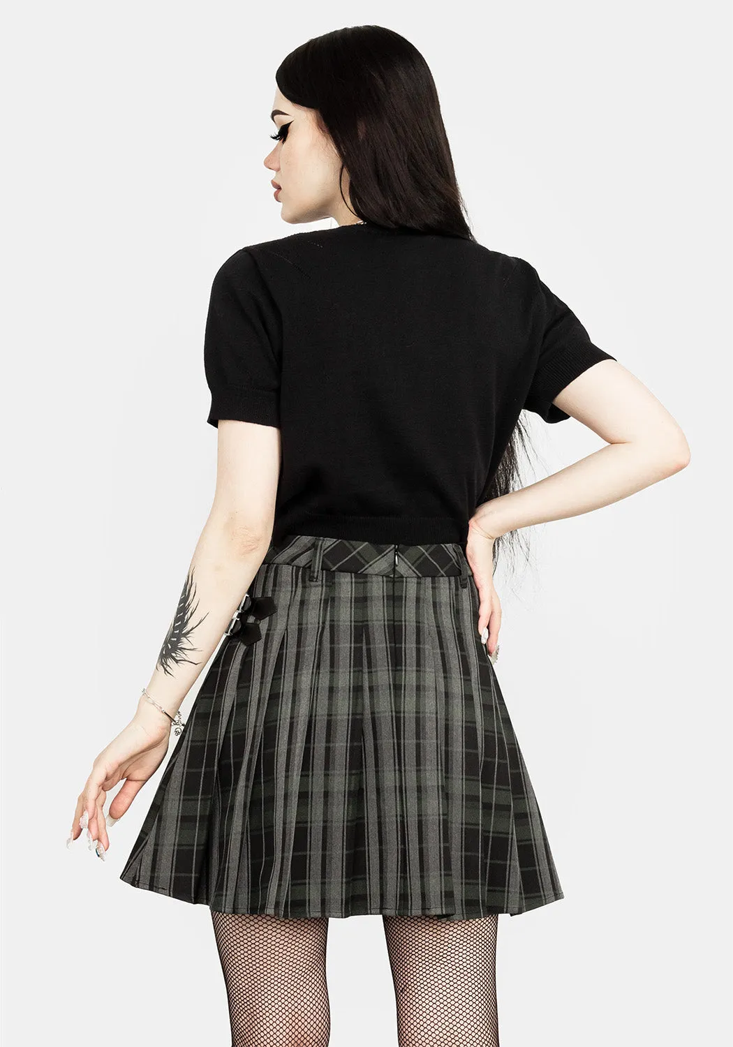 Bittersweet Check Mini Skirt