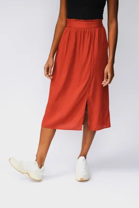 bodhi midi skirt barn red