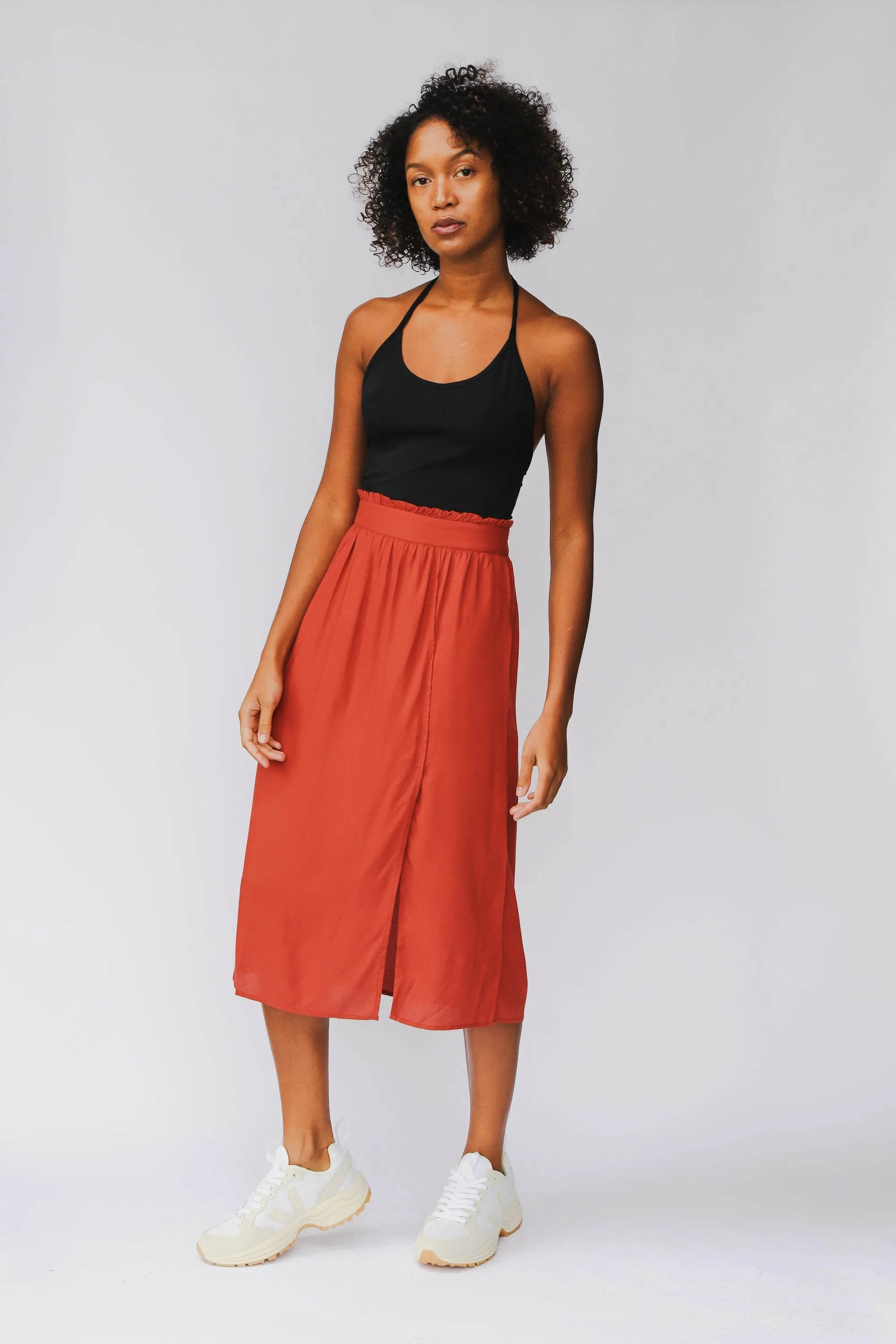 bodhi midi skirt barn red