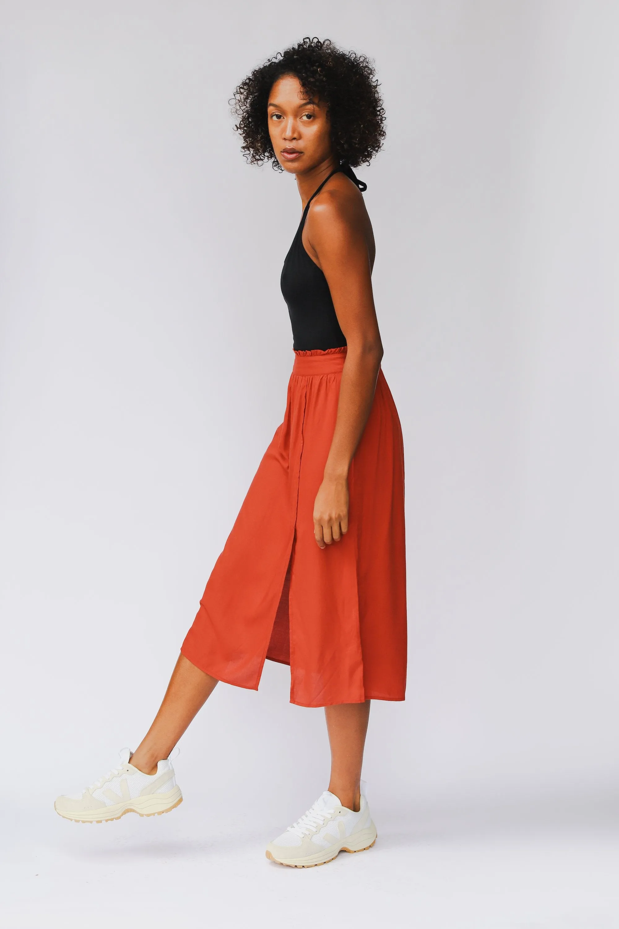 bodhi midi skirt barn red