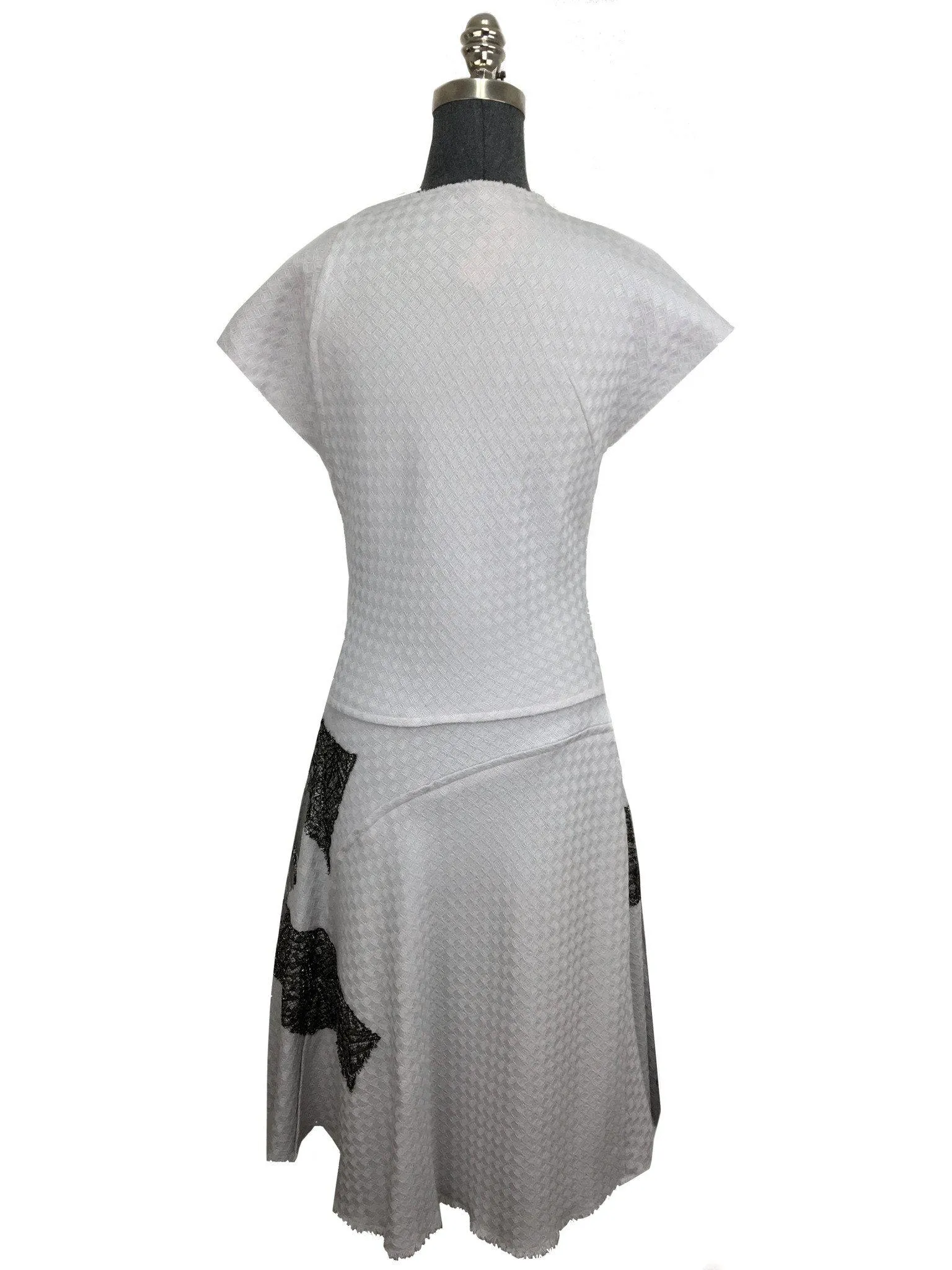 Bottega Veneta Jacquard Laminated Print Dress Size L