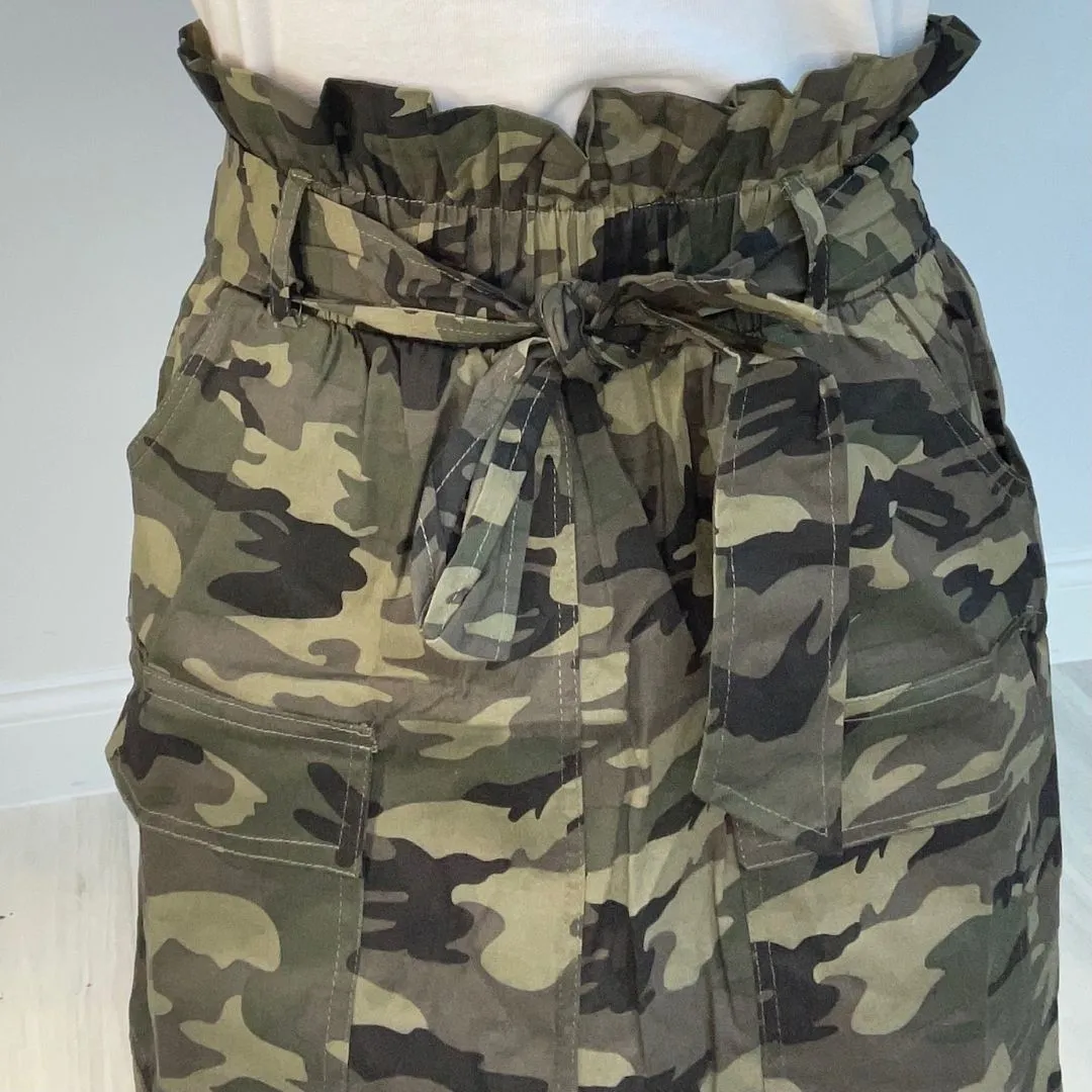 Camo Mini Skirt