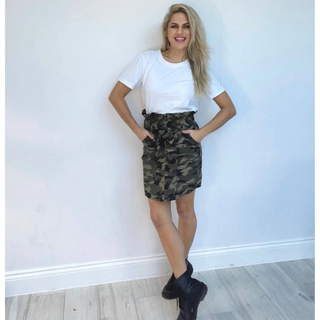 Camo Mini Skirt