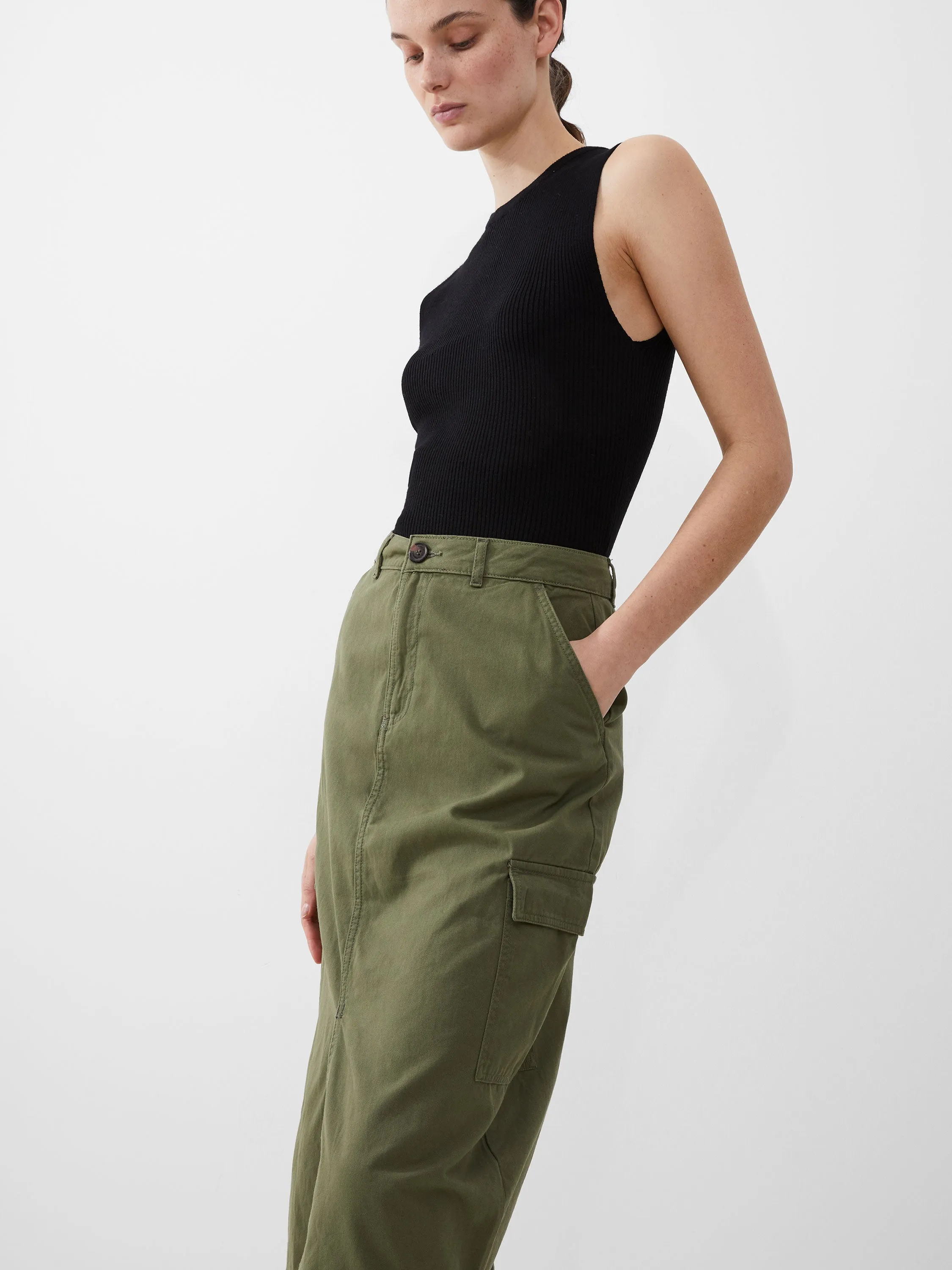 Cargo Midi Skirt