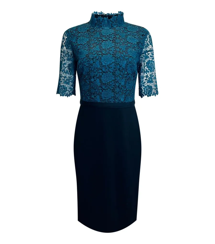 Catherine Deane Lace Sheath Dress. Size 12UK