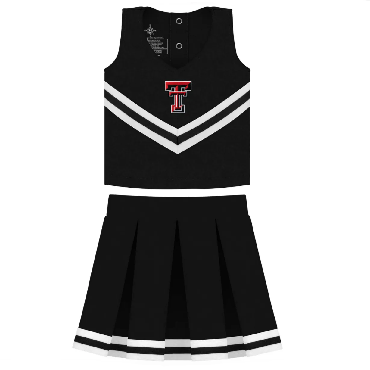 Cheer Set with Bloomer | Texas Tech Black