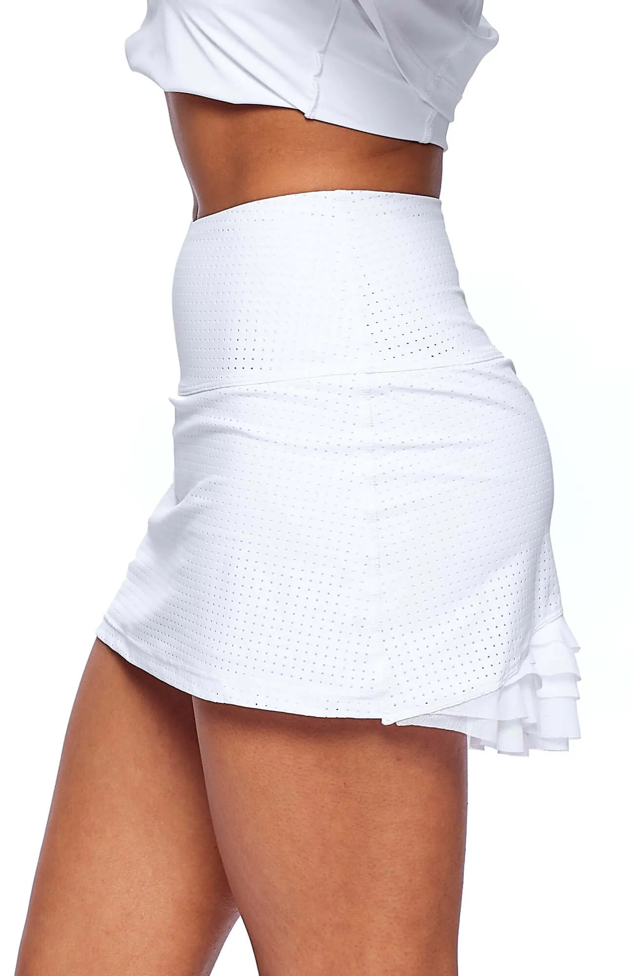 Cute as a Bunny Tennis Skirt Cloud White