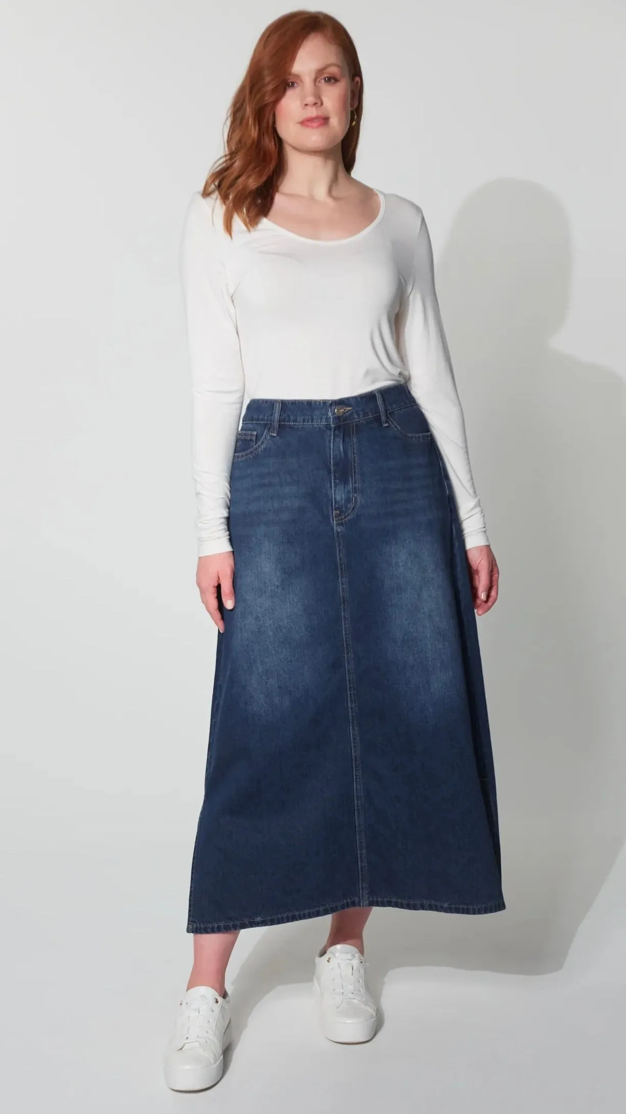 Dalton Denim Skirt Indigo