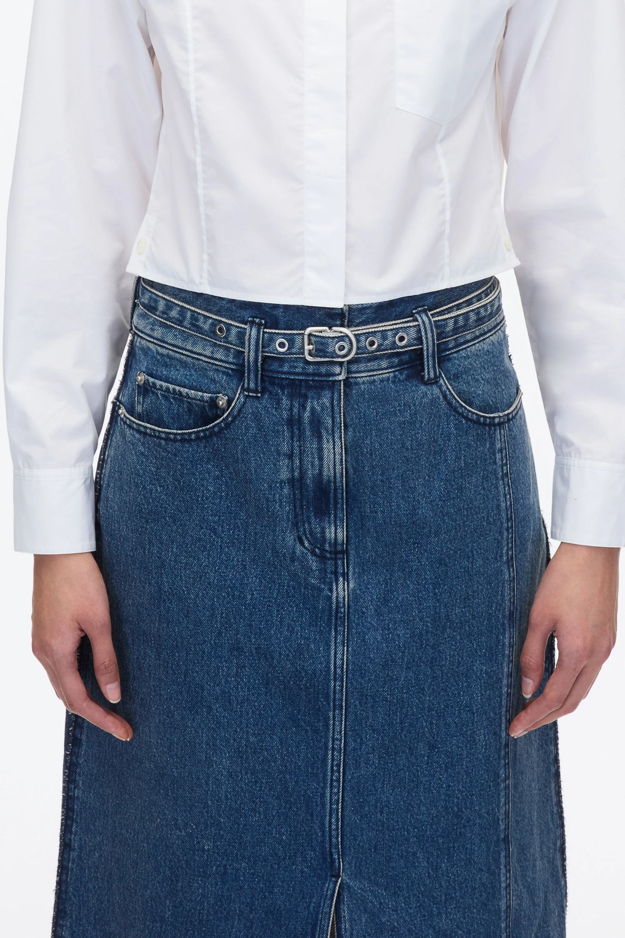 Denim A-Line Skirt