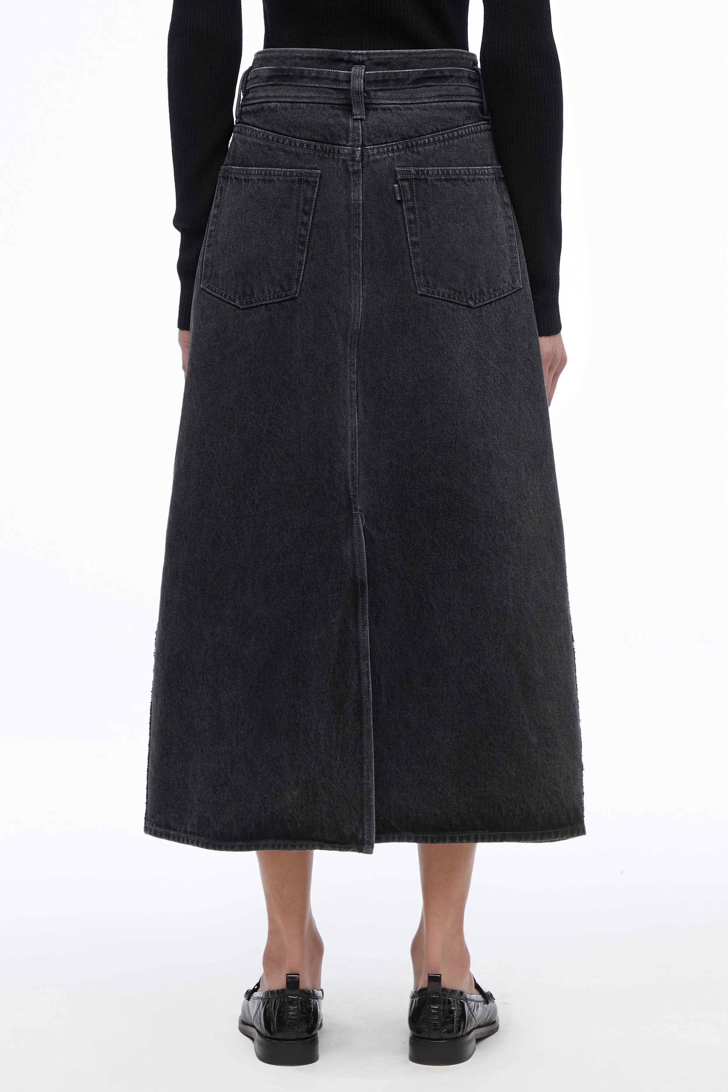 Denim A-Line Skirt