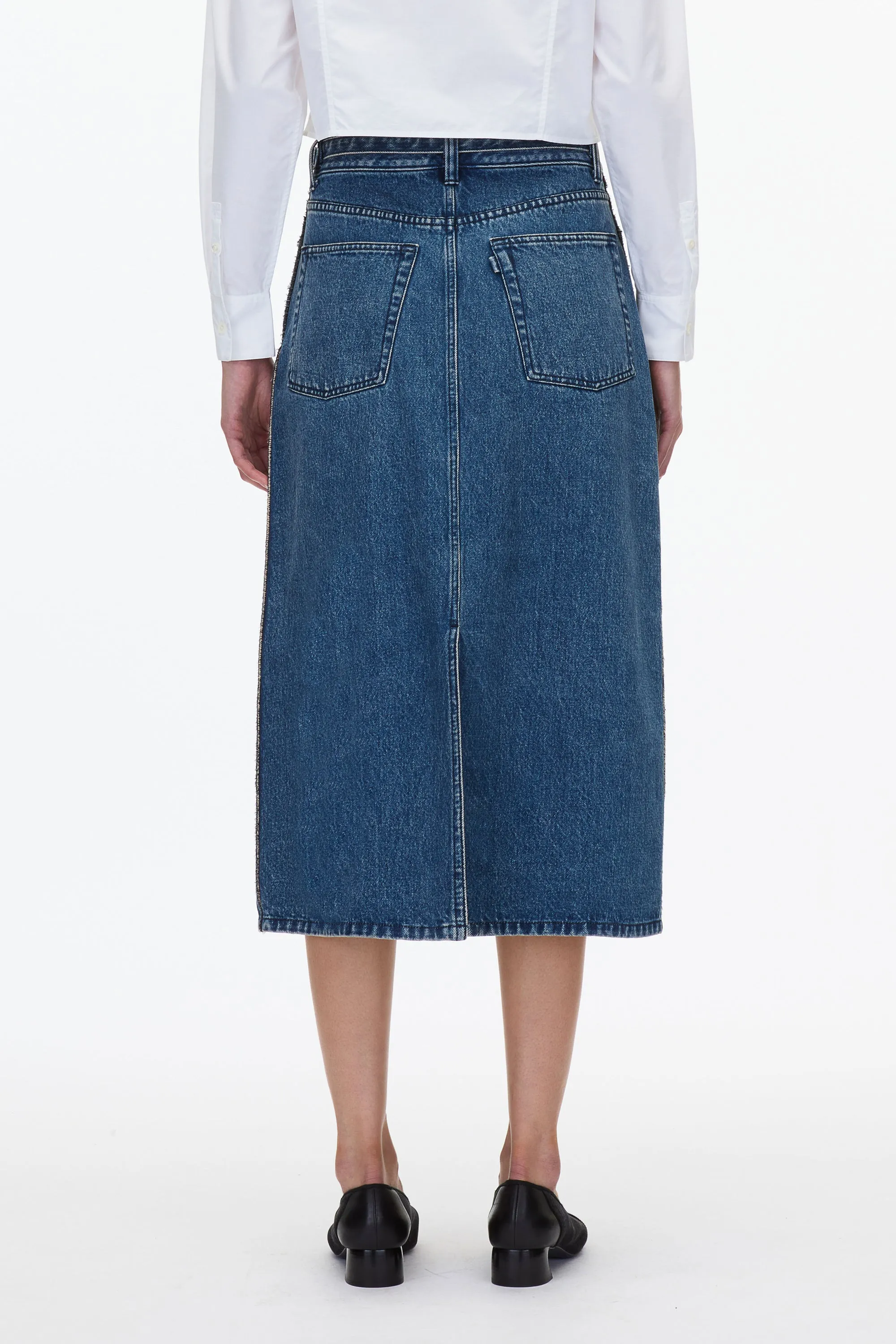 Denim A-Line Skirt