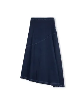 Denim Asymmetric Skirt