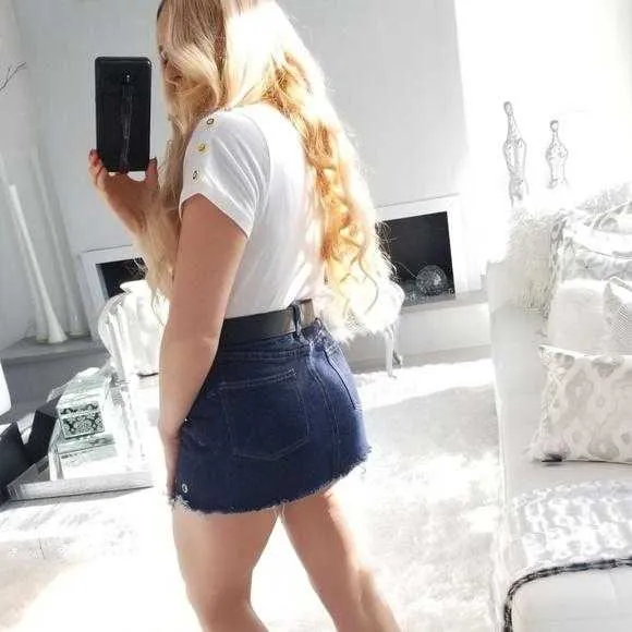 Denim Mini Skirt