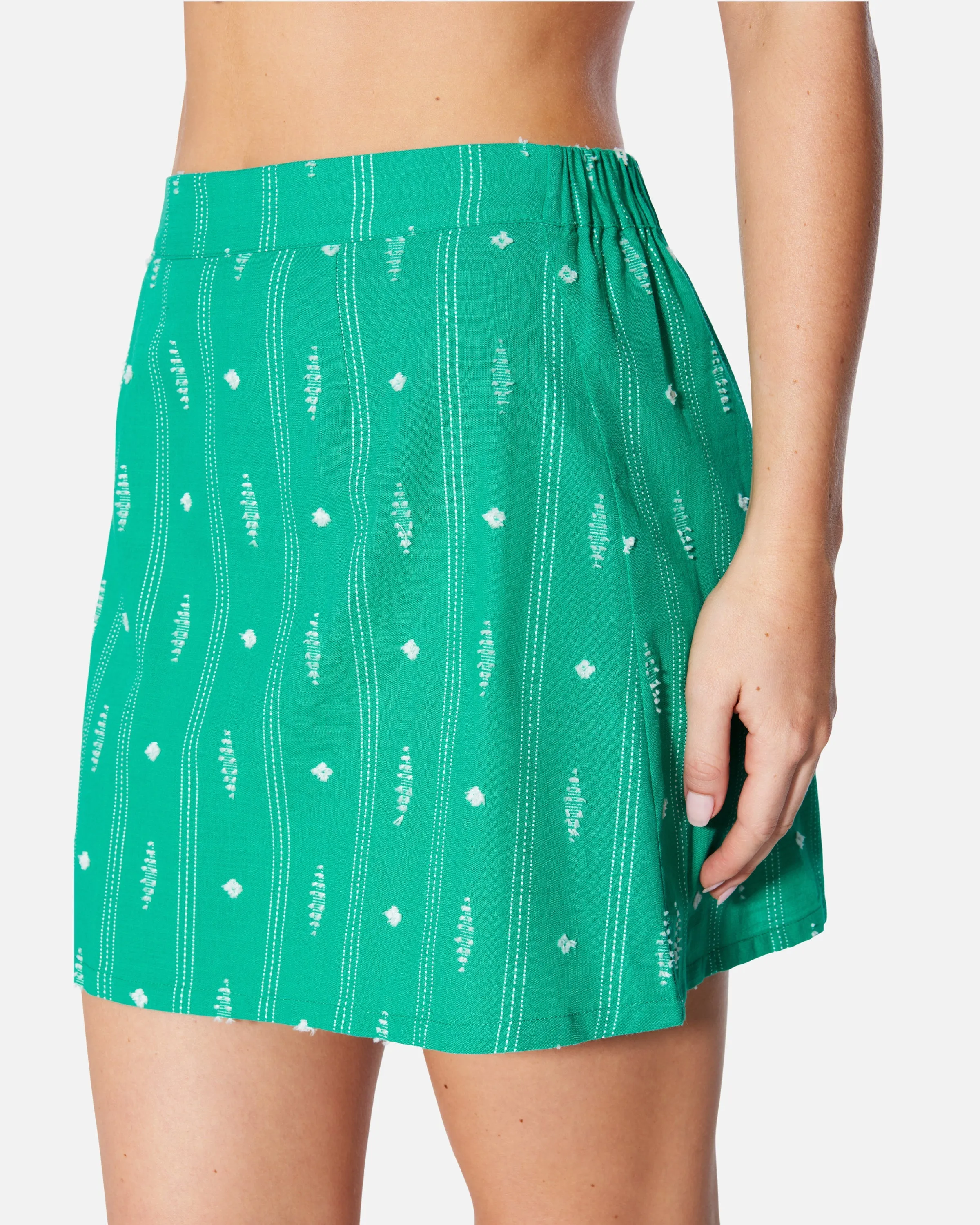 DIAMOND JACQUARD MINI SKIRT