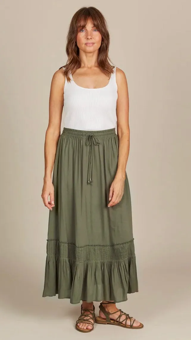 Esme Maxi Skirt Olive