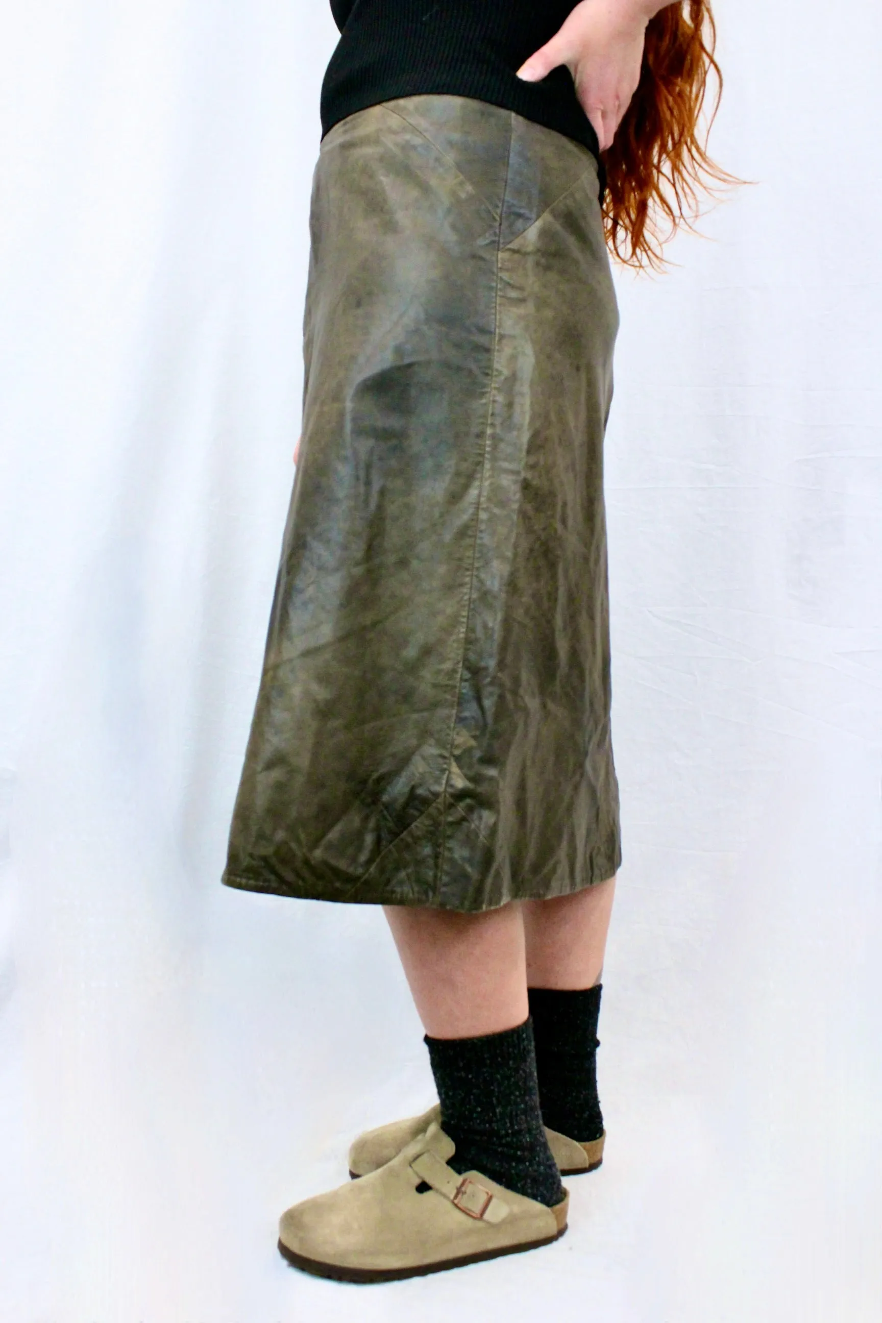 Esterel Diefusion - Leather Skirt