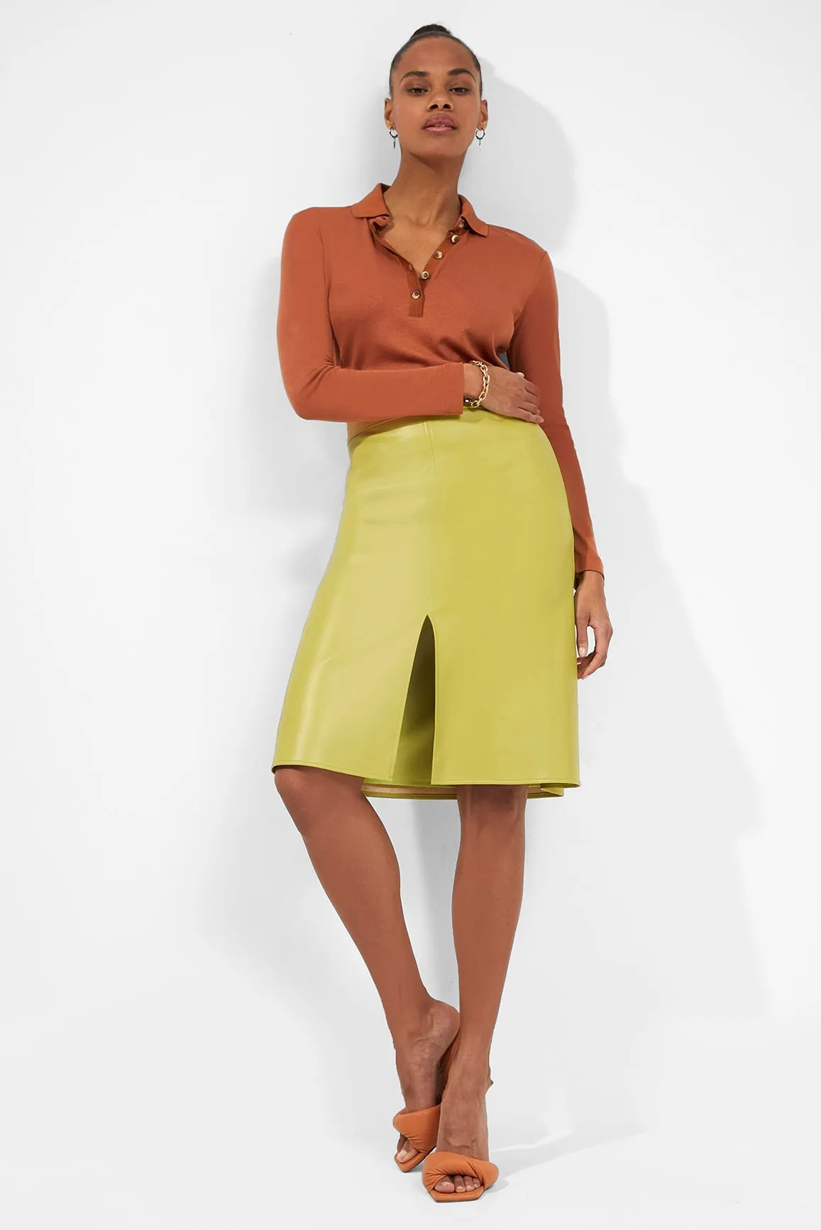 Etta Recycled Vegan Leather Skirt