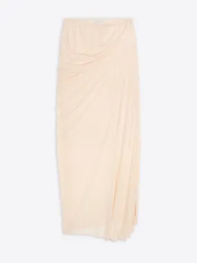 Fitted draped skirt