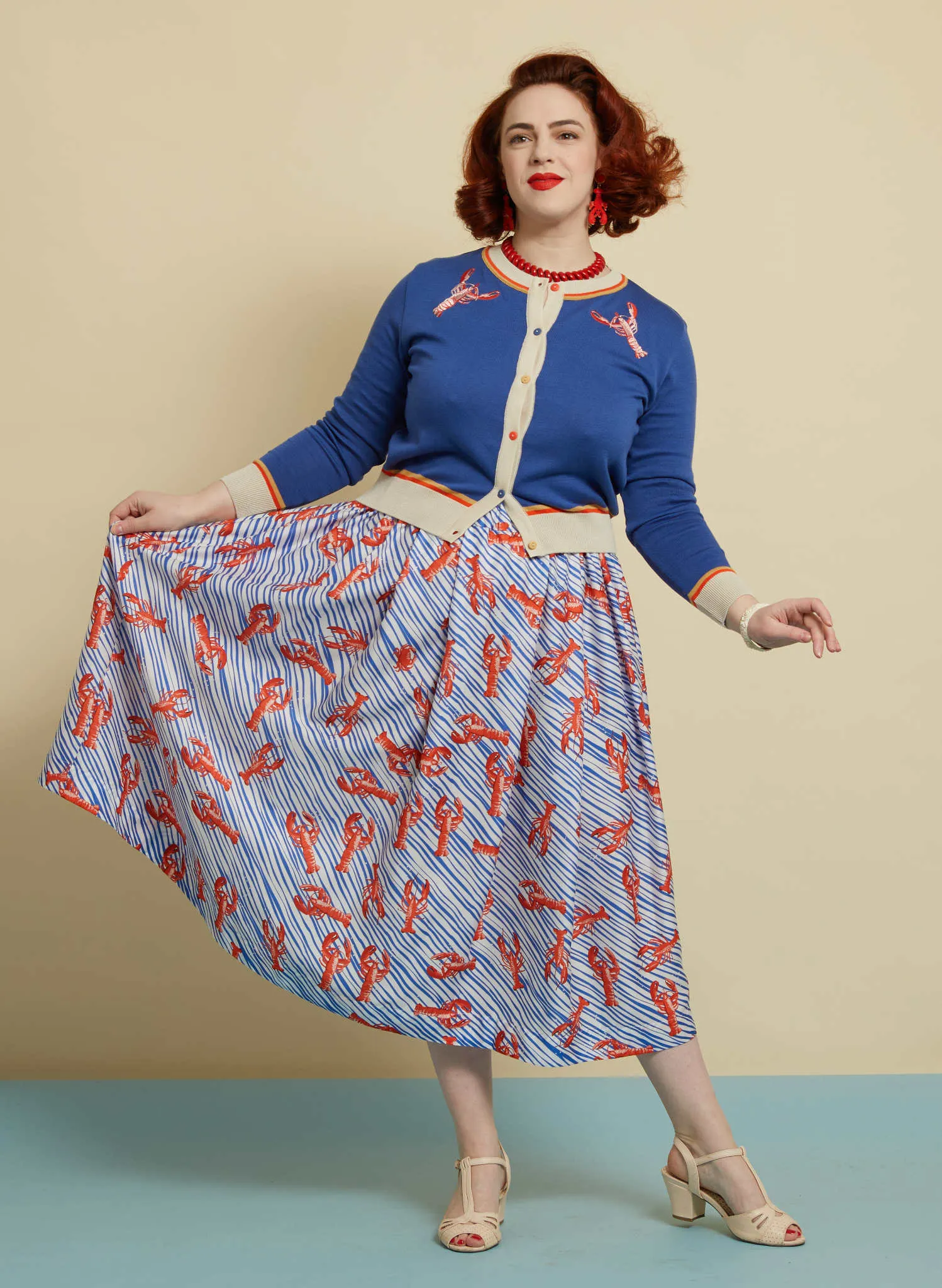 Florence Skirt - Blue Lobster