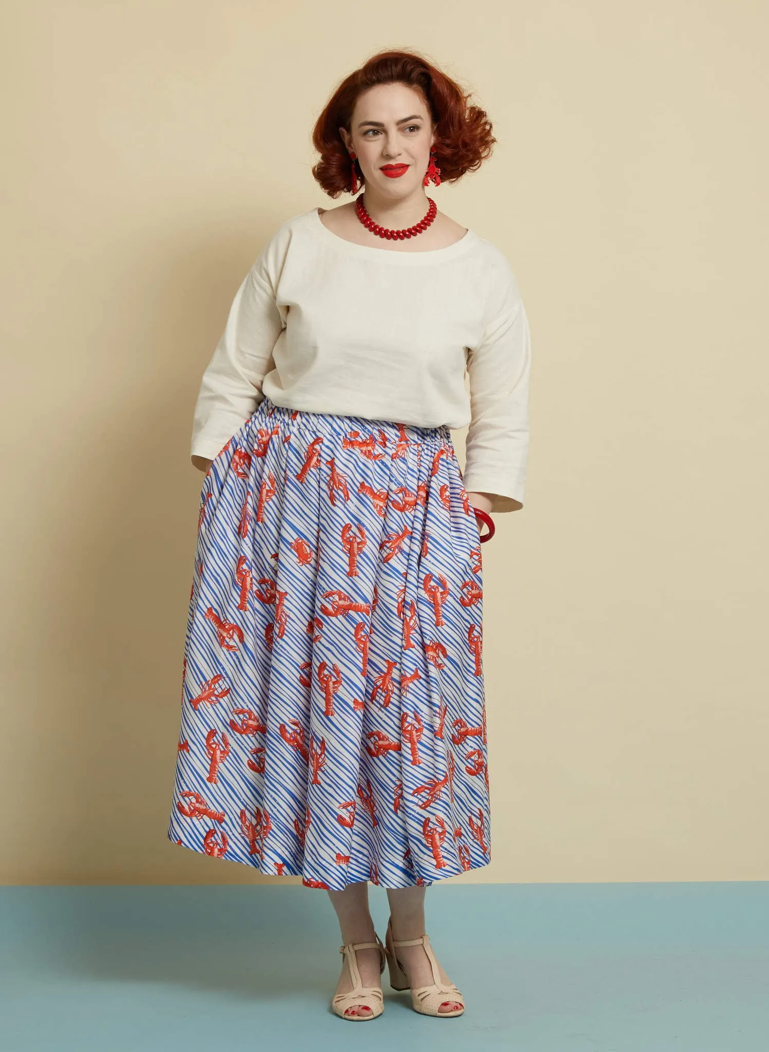 Florence Skirt - Blue Lobster