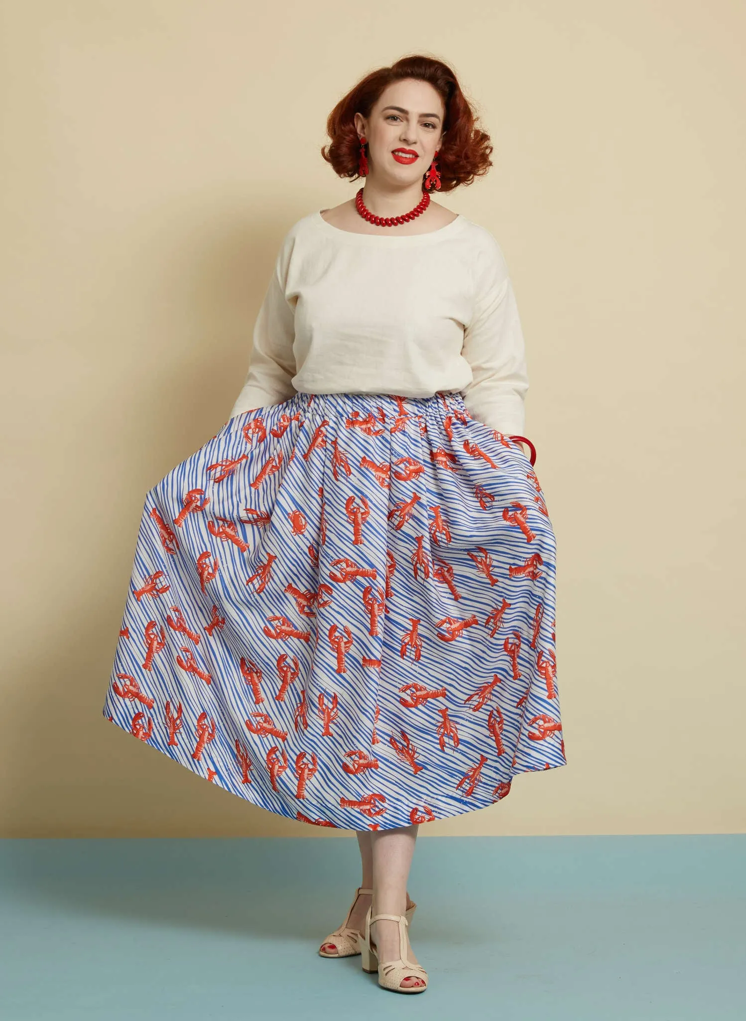 Florence Skirt - Blue Lobster