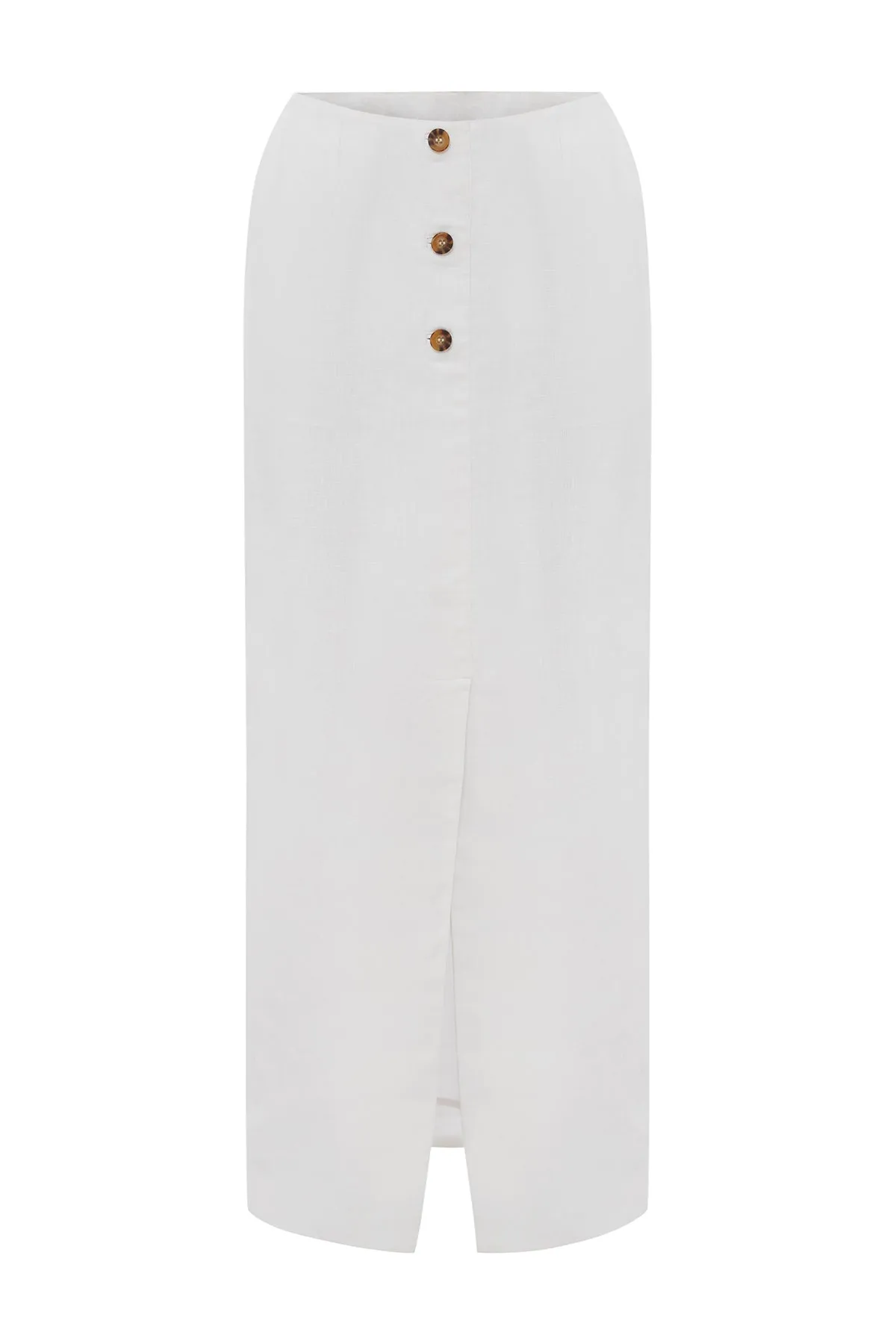 GIGI COLUMN SKIRT - IVORY