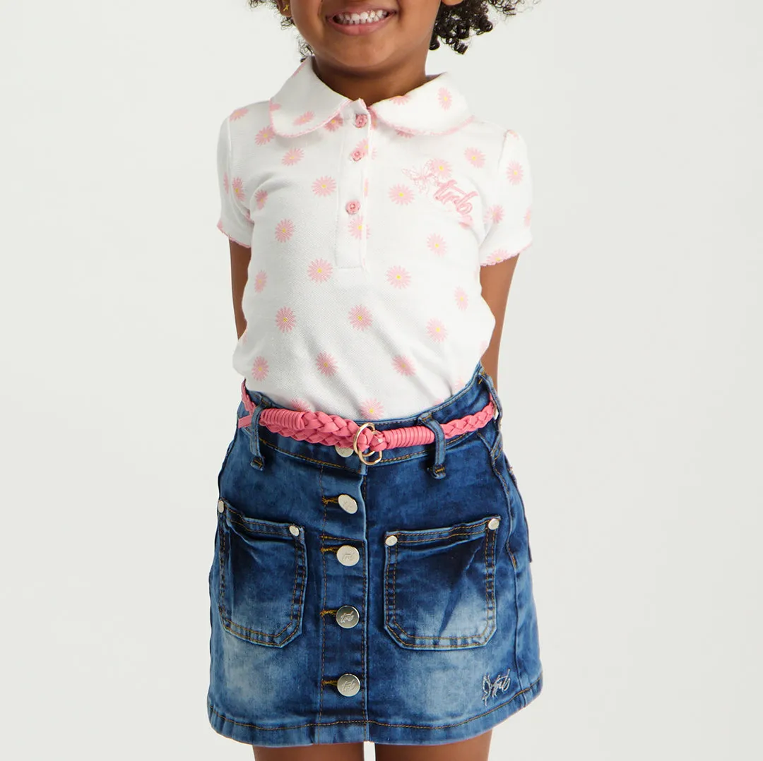 Girls Denim Skirt