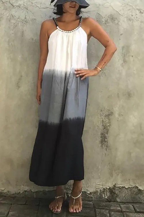 Gradient Slip Maxi Dress