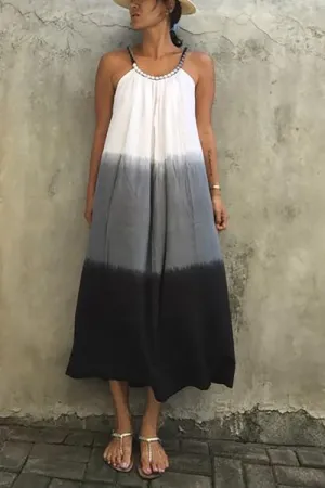 Gradient Slip Maxi Dress