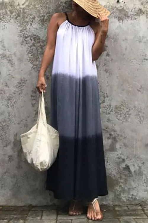 Gradient Slip Maxi Dress