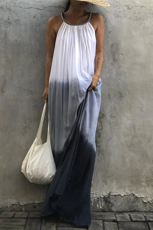 Gradient Slip Maxi Dress