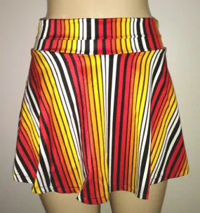 High Waist Skirt Swimwear Bottoms. Flared Skirt Swim Bottoms