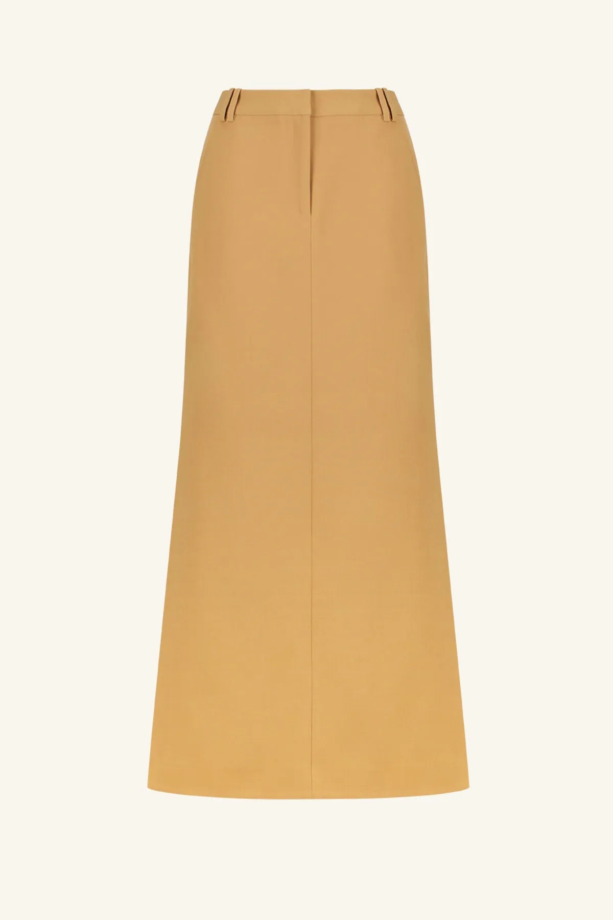 IRENA SIDE SPLIT MAXI SKIRT - WHEAT