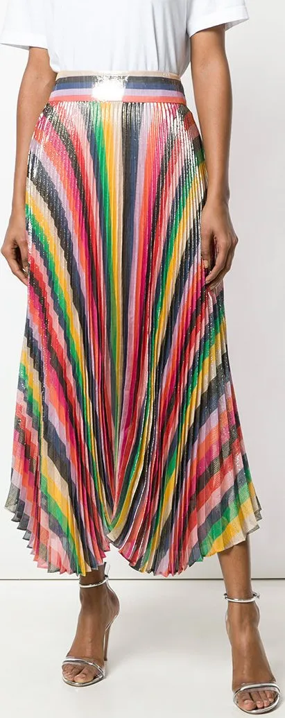 'Katz' Sunburst Pleat Skirt