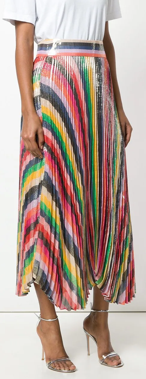 'Katz' Sunburst Pleat Skirt