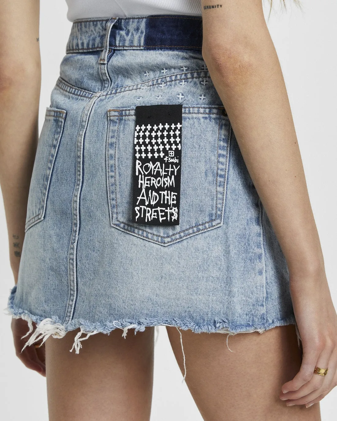 Ksubi - Rap Skirt Clas Sick in Denim