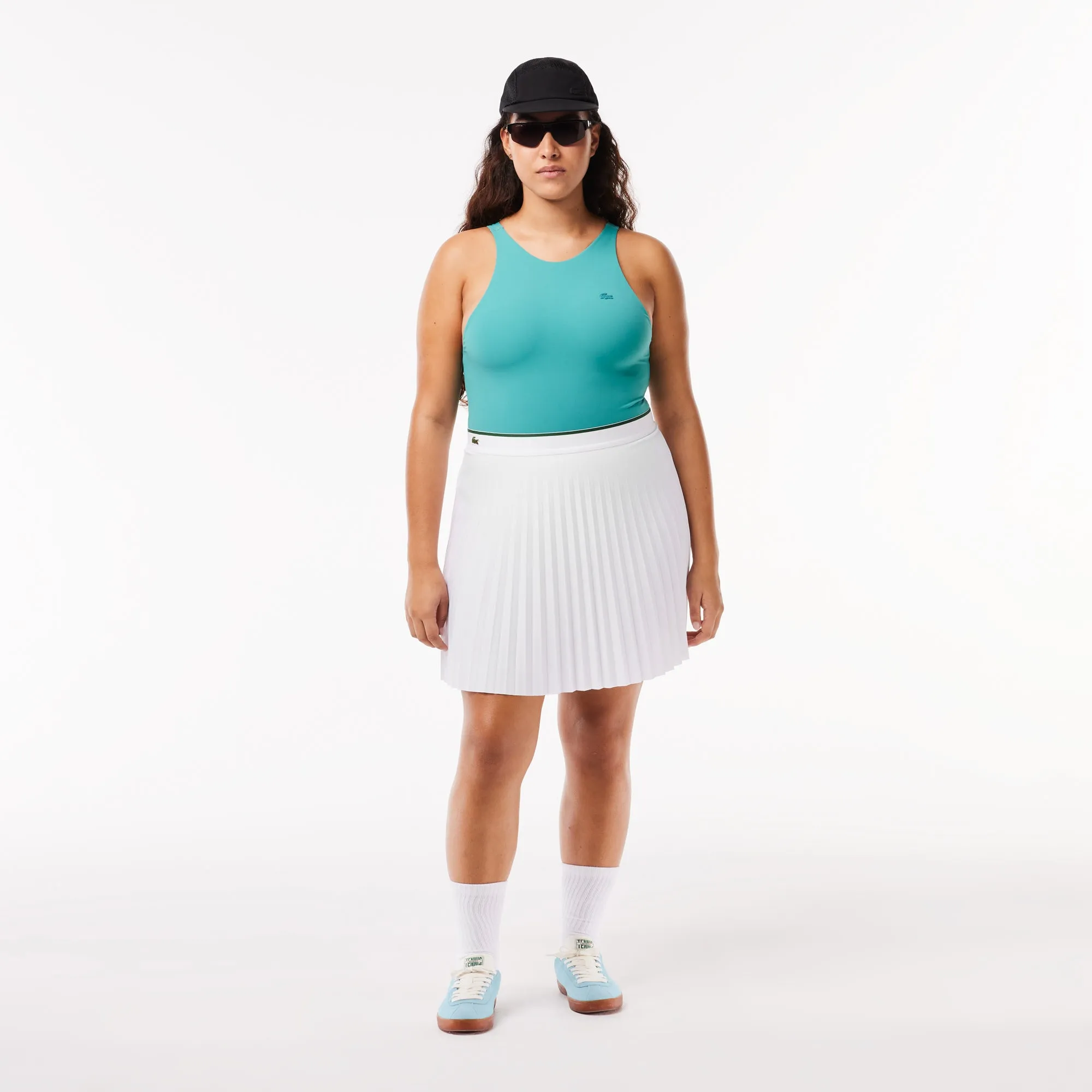 Lacoste Tennis Short Pleated Elastic Waist Skirt