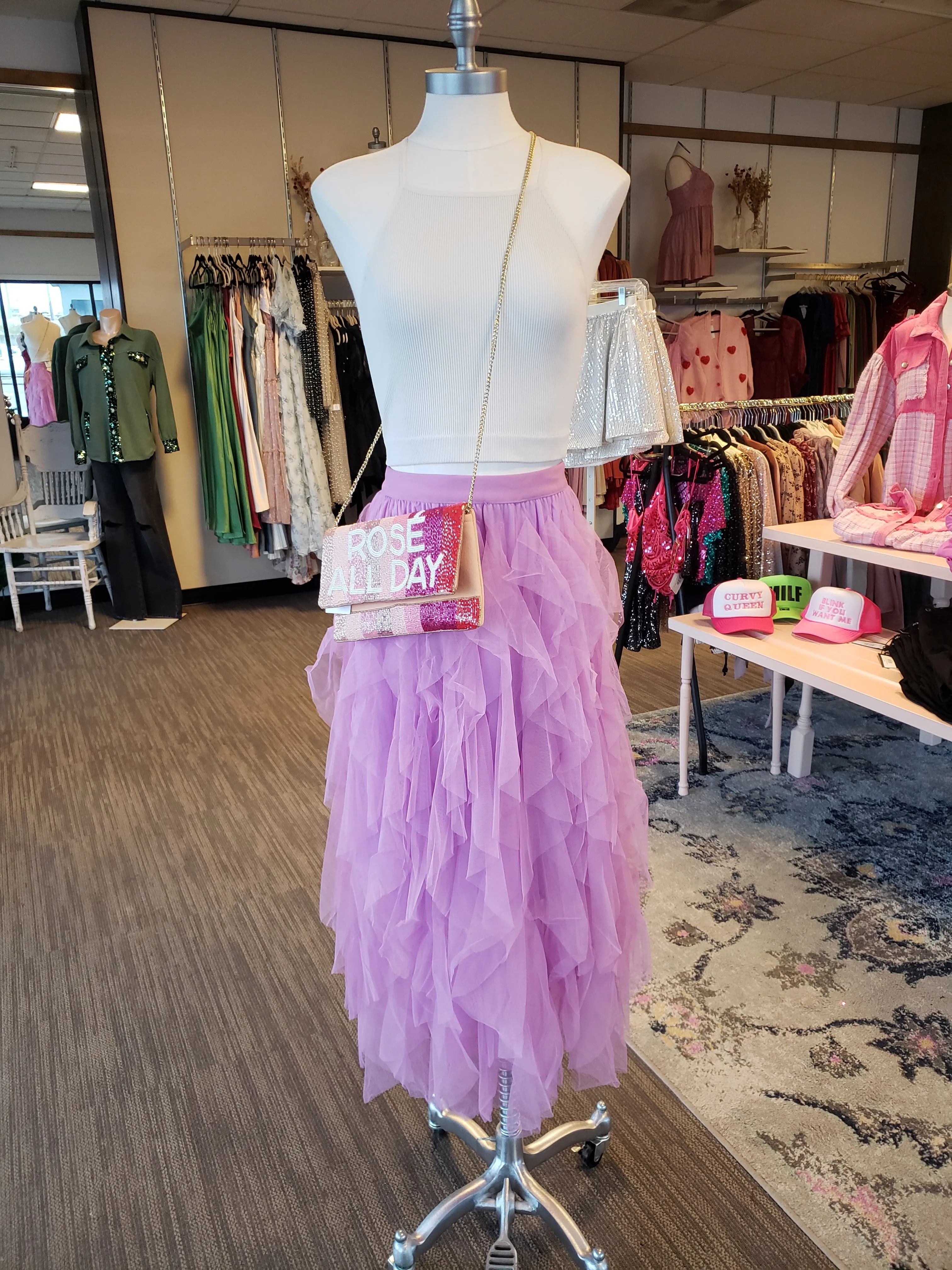 Lavender Tulle skirt