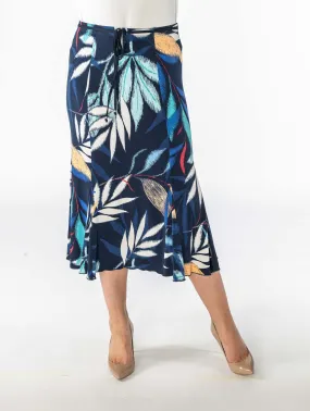 Leaf Print Skirt