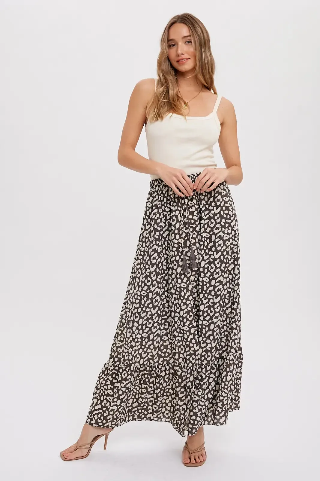 LONIE LEOPARD SKIRT